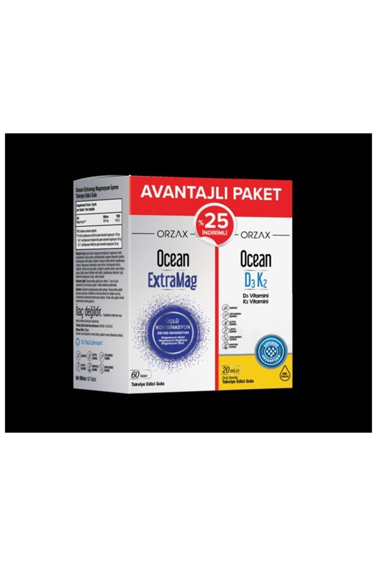 Extramag 60 Tablet D3 K2 20 ml Kofre