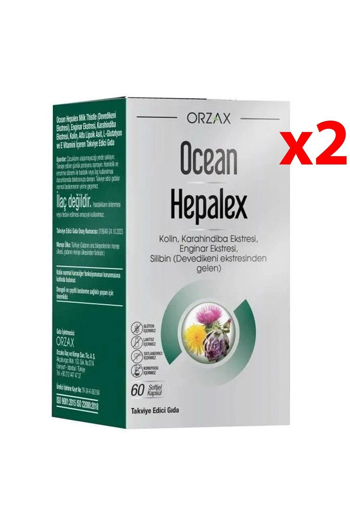 Ocean Hepalex 60 Softgel Kapsül - 2 Adet