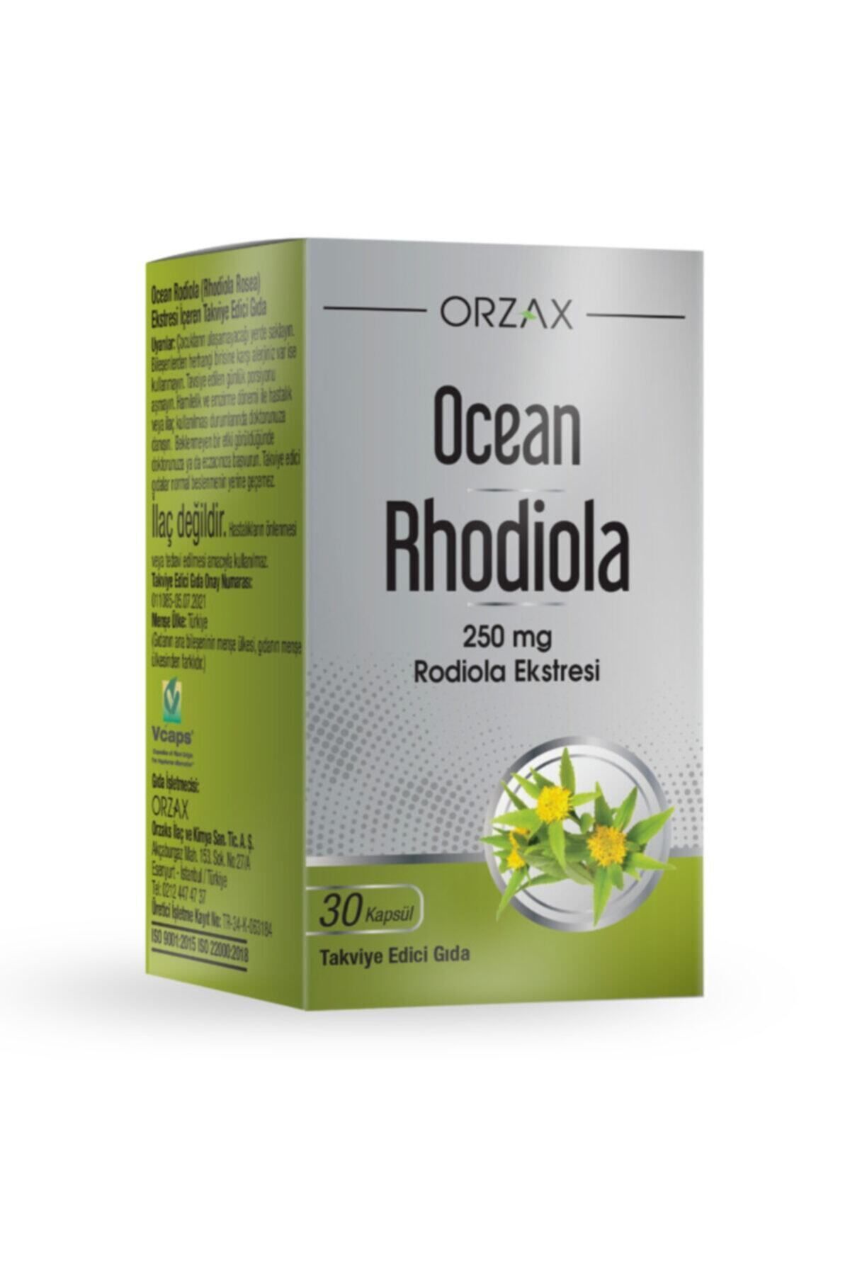 Takviye Edici Ocean Rhodiola 250 Mg 30 Kapsül