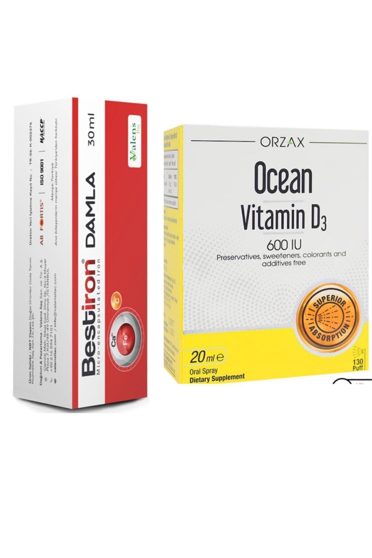 Damla 30 Ml + Ocean Vitamin D3 600ıu Sprey 20ml