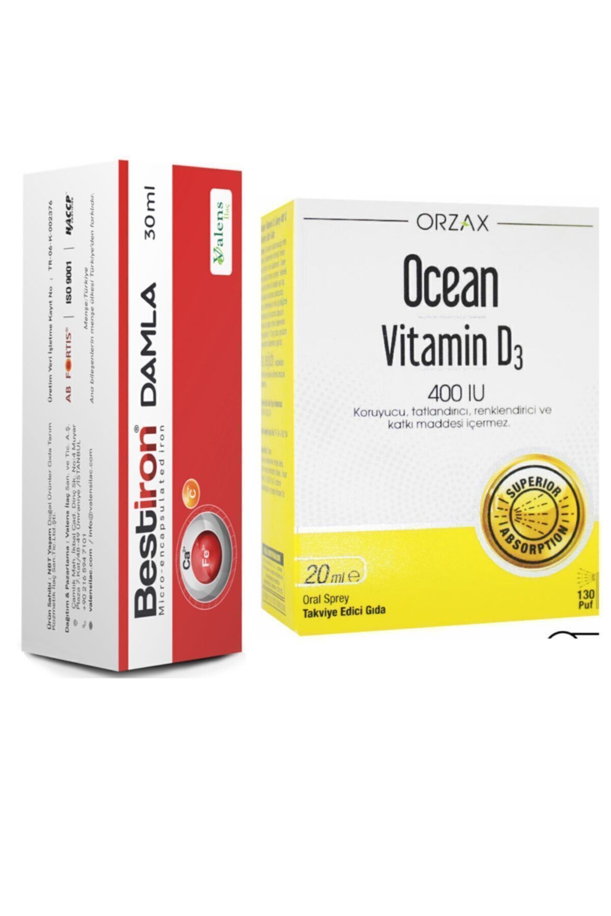 Bestiron Damla 30 Öl Ocean Vitamin D3 400 Sprey 20ml