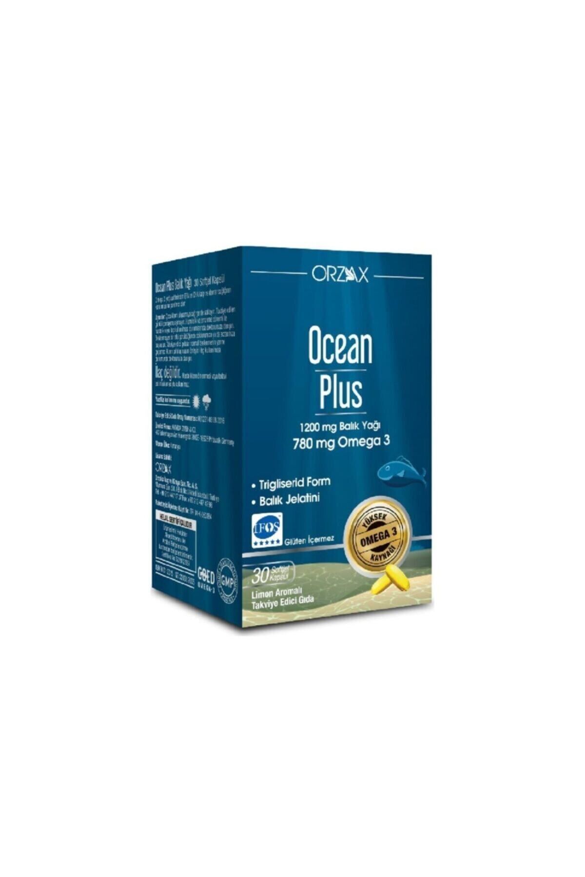 Orzax Plus 1200mg Omega 3 Saf Balık Yağı 30 Kapsül