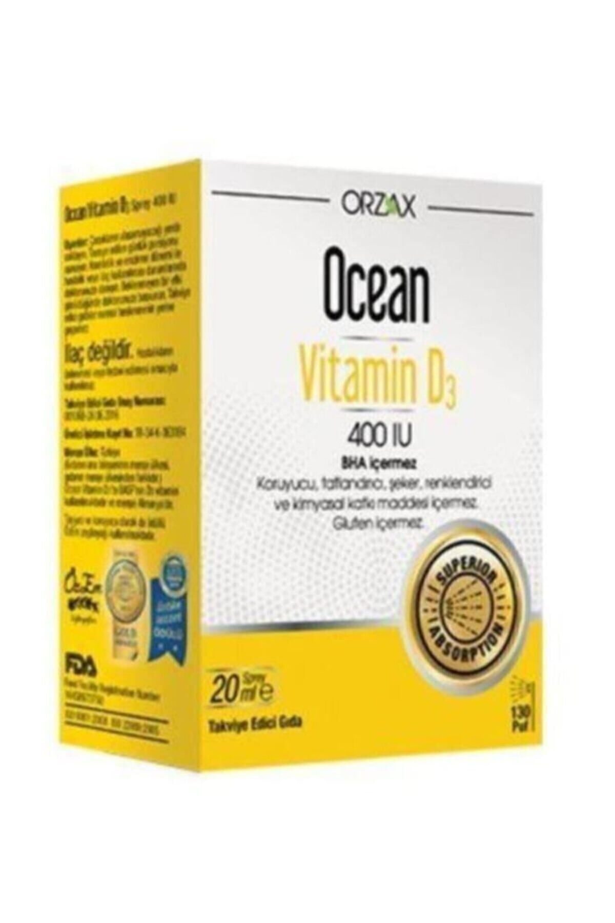 Orzax Vitamin D3 400ıu Sprey 20ml