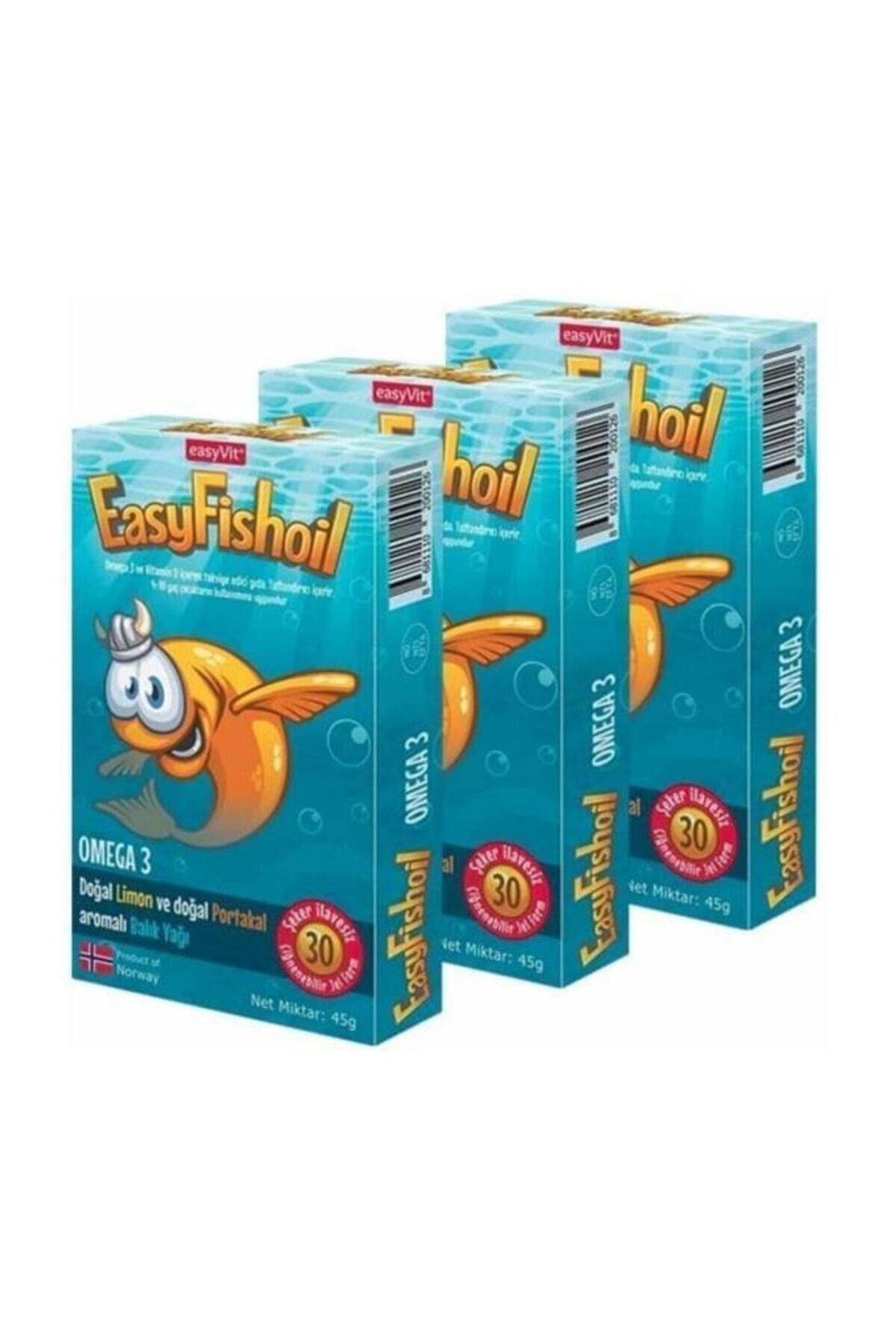 Easy Fish Oil Omega 3 Balık Yağı 30 Jel Tablet X 3 Adet Tek Ebat